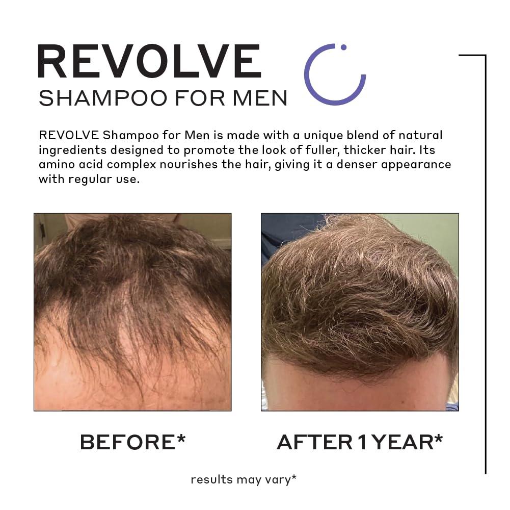 imageZENAGEN Revolve Mens Thickening Shampoo Supports Appearance of Fuller HealthierLooking Hair Developed for Fine amp Visibly Thinning Hair PlantBased ColorSafe 5Minute Treatment25 Fl Oz Pack of 1