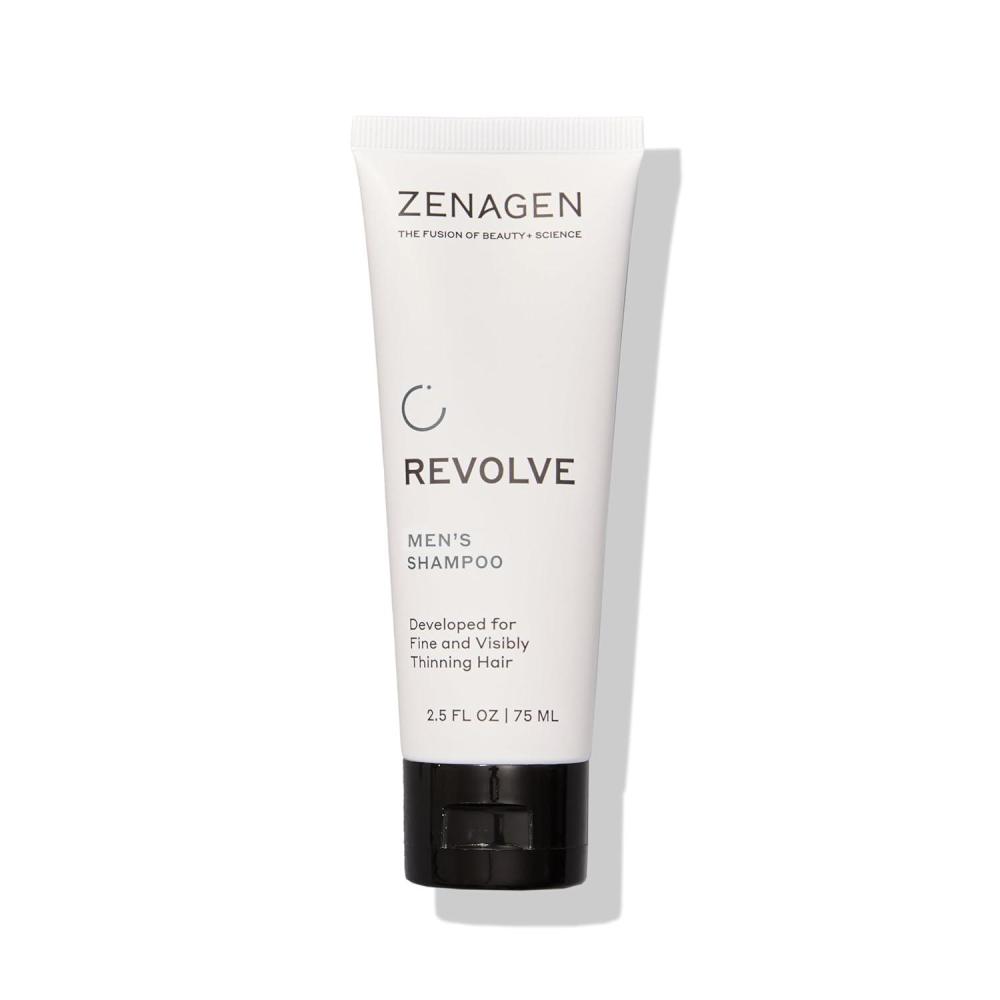 imageZENAGEN Revolve Mens Thickening Shampoo Supports Appearance of Fuller HealthierLooking Hair Developed for Fine amp Visibly Thinning Hair PlantBased ColorSafe 5Minute Treatment25 Fl Oz Pack of 1