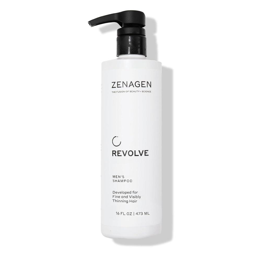 imageZENAGEN Revolve Mens Thickening Shampoo Supports Appearance of Fuller HealthierLooking Hair Developed for Fine amp Visibly Thinning Hair PlantBased ColorSafe 5Minute Treatment16 Ounce Pack of 1