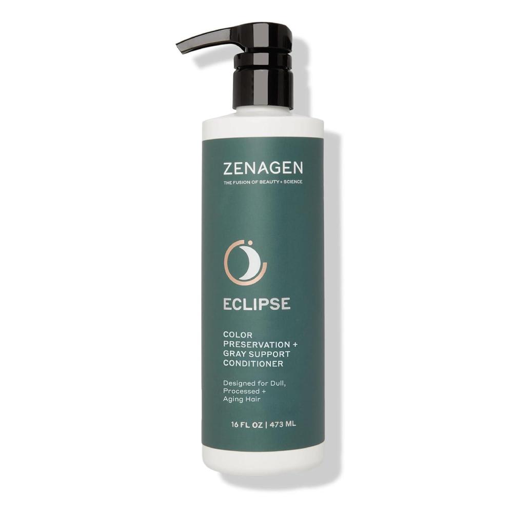 imageZENAGEN Eclipse Color Preservation Gray Support Conditioner Enhances Hair Color Vibrancy Reduces Gray Appearance Nourishes amp Strengthens Aging Hair PlantBased ColorSafe 675 oz16 Fl Oz Pack of 1