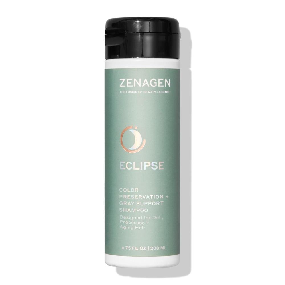 imageZENAGEN Eclipse Color Preservation Gray Support Shampoo Enhances Hair Color Vibrancy Reduces Gray Appearance Nourishes amp Strengthens Aging Hair PlantBased ColorSafe All Hair Types675 Fl Oz Pack of 1