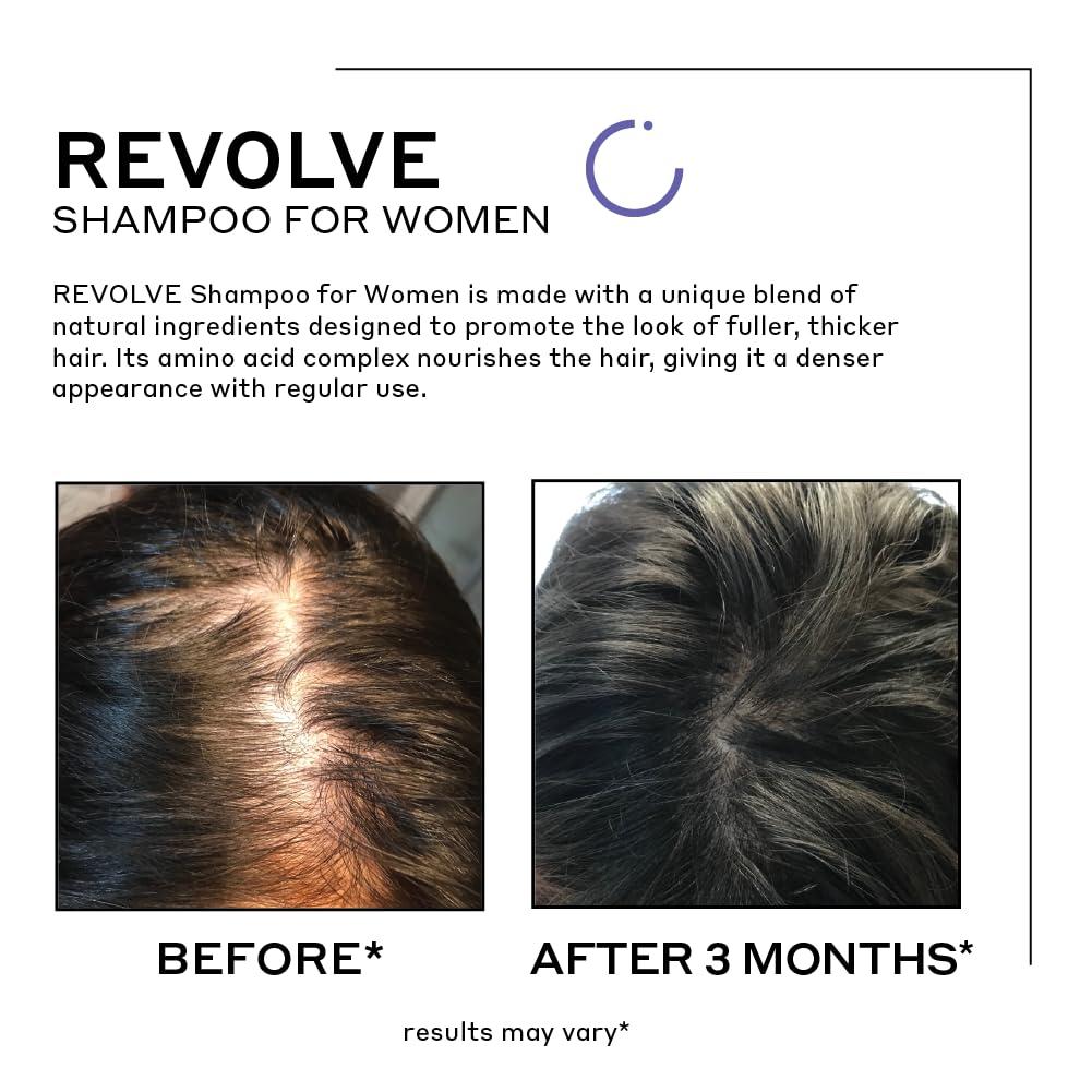 imageZENAGEN Revolve Womens Thickening Shampoo Supports Appearance of Fuller HealthierLooking Hair Developed for Fine amp Visibly Thinning Hair PlantBased ColorSafe 5Minute Treatment25 Fl Oz Pack of 1