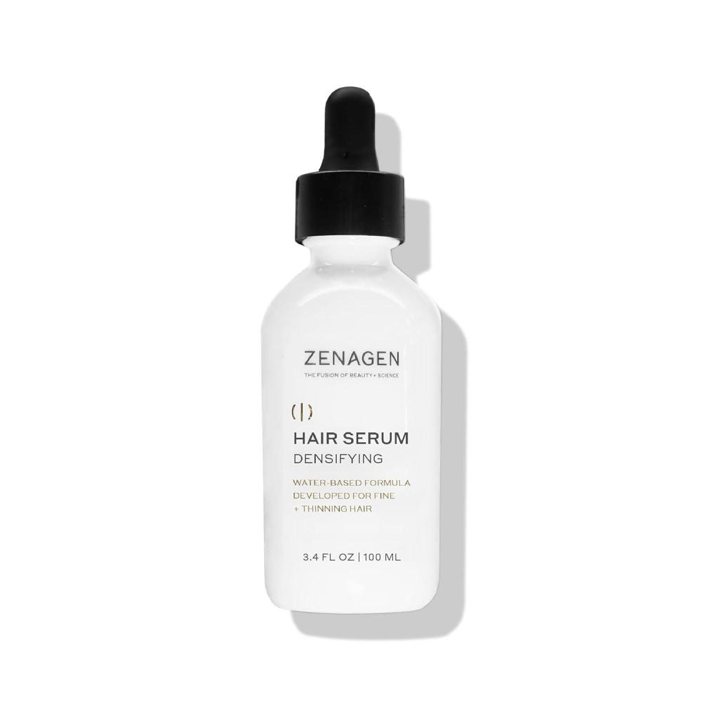 imageZENAGEN Densifying Hair Serum for Fine Thinning Hair Boosts Hair Density Strengthens amp Nourishes Hair Follicles NonGreasy WaterBased Formula PlantBased Vegan All Hair Types34 Fl Oz Pack of 1