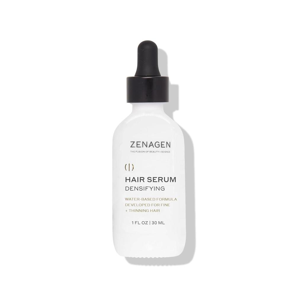 imageZENAGEN Densifying Hair Serum for Fine Thinning Hair Boosts Hair Density Strengthens amp Nourishes Hair Follicles NonGreasy WaterBased Formula PlantBased Vegan All Hair Types1 Fl Oz Pack of 1