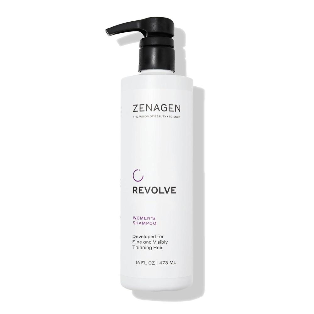 imageZENAGEN Revolve Womens Thickening Shampoo Supports Appearance of Fuller HealthierLooking Hair Developed for Fine amp Visibly Thinning Hair PlantBased ColorSafe 5Minute Treatment16 Fl Oz Pack of 1