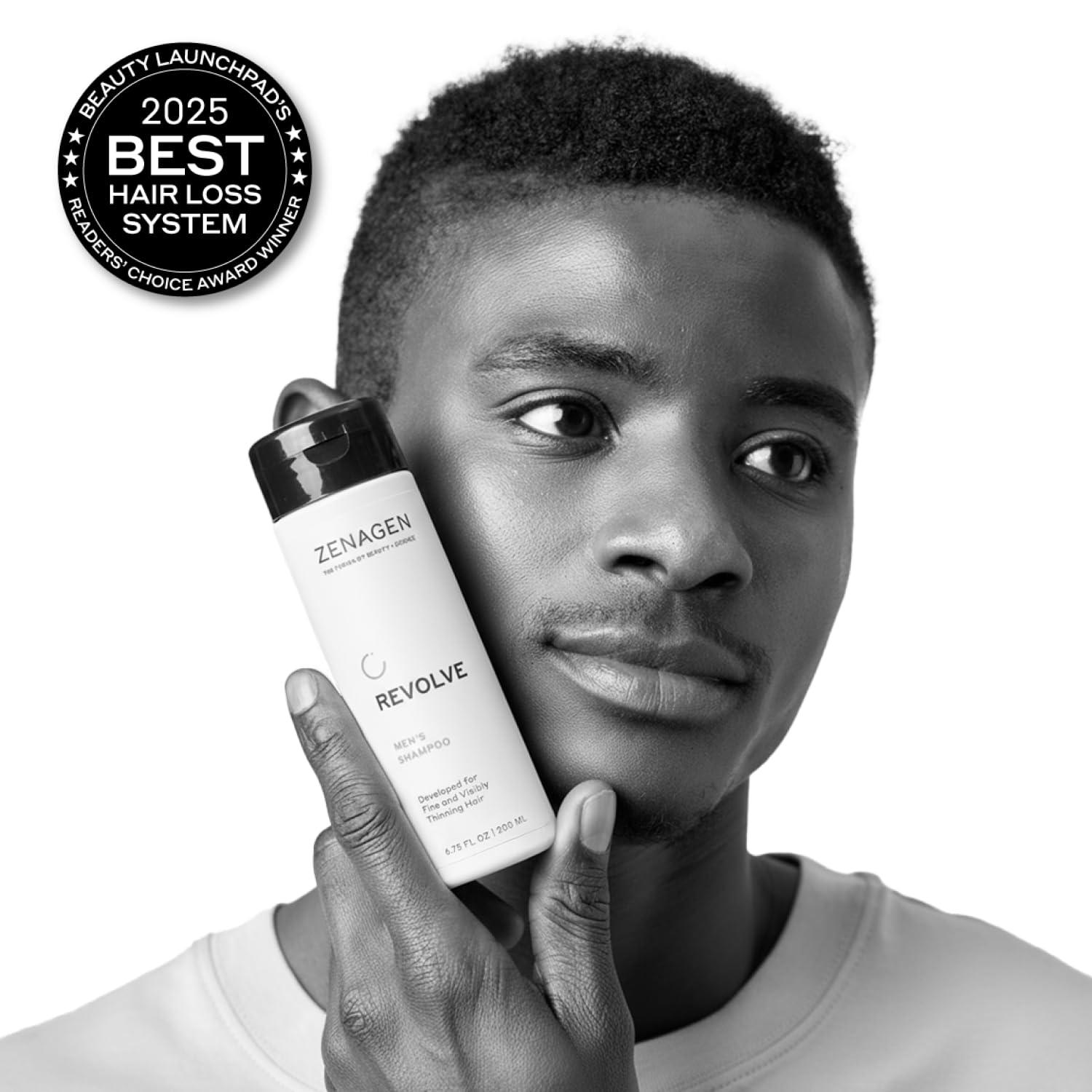 imageZENAGEN Revolve Mens Trio Kit for Fine amp Visibly Thinning Hair Shampoo Densifying Serum Flexture Paste PlantBased 1 ea