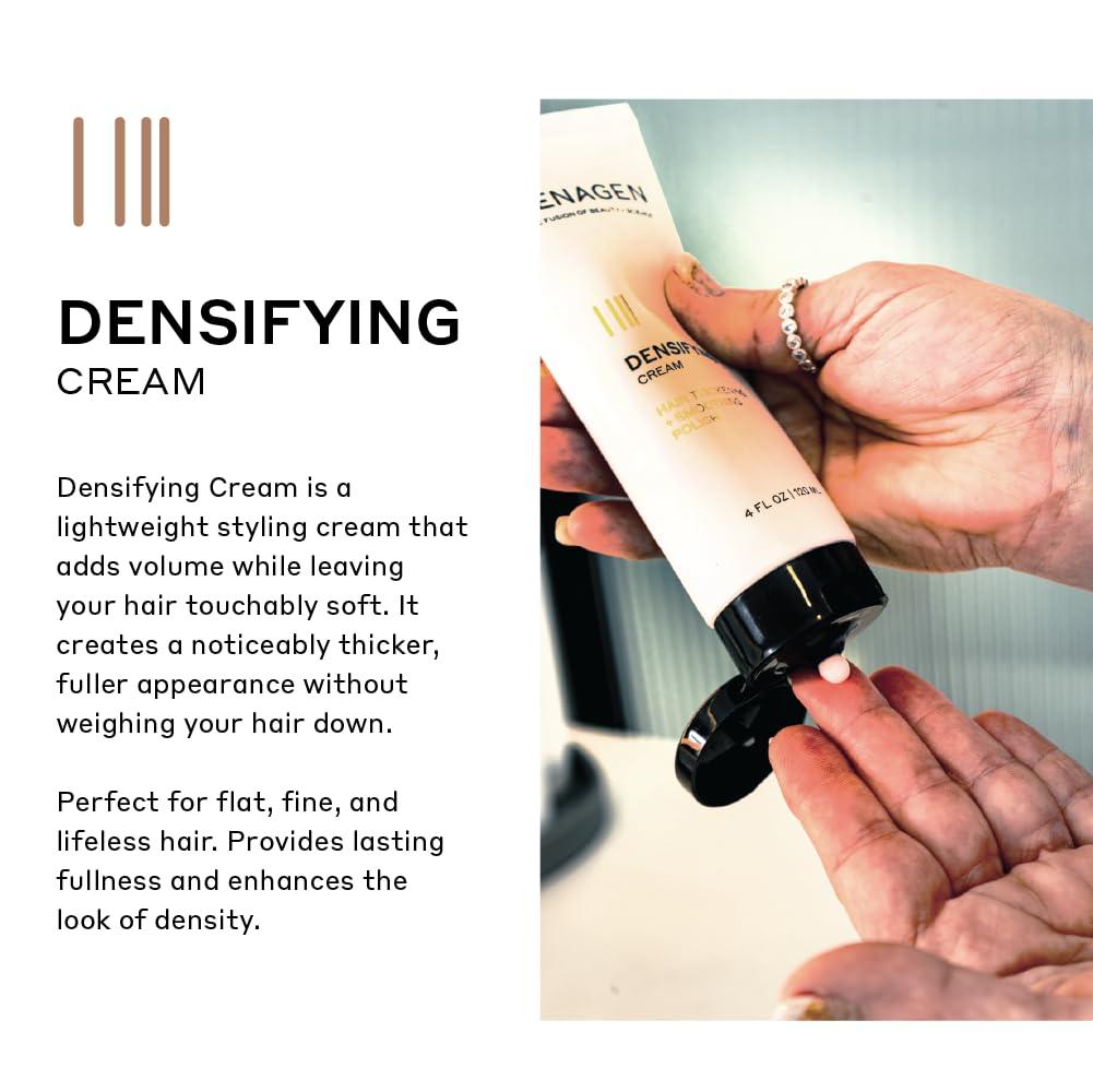 imageZENAGEN Densifying LeaveIn Cream Thickening Smoother Polisher Enhances Hair Density Strengthens amp Hydrates Smooths amp Reduces Frizz PlantBased Vegan All Hair Types 4 oz