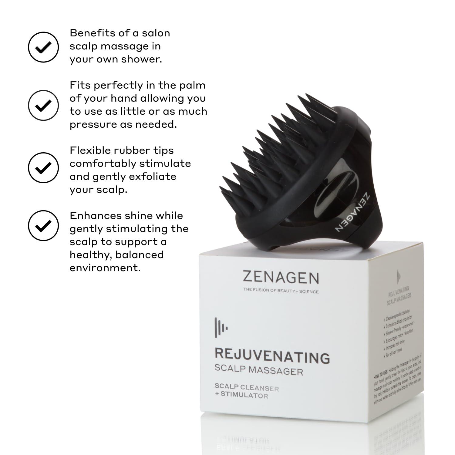imageZENAGEN Scalp Massager Stimulates Scalp Circulation Enhances Product Absorption Promotes Relaxation amp Scalp Health Ergonomic Design All Hair Types 1 ea