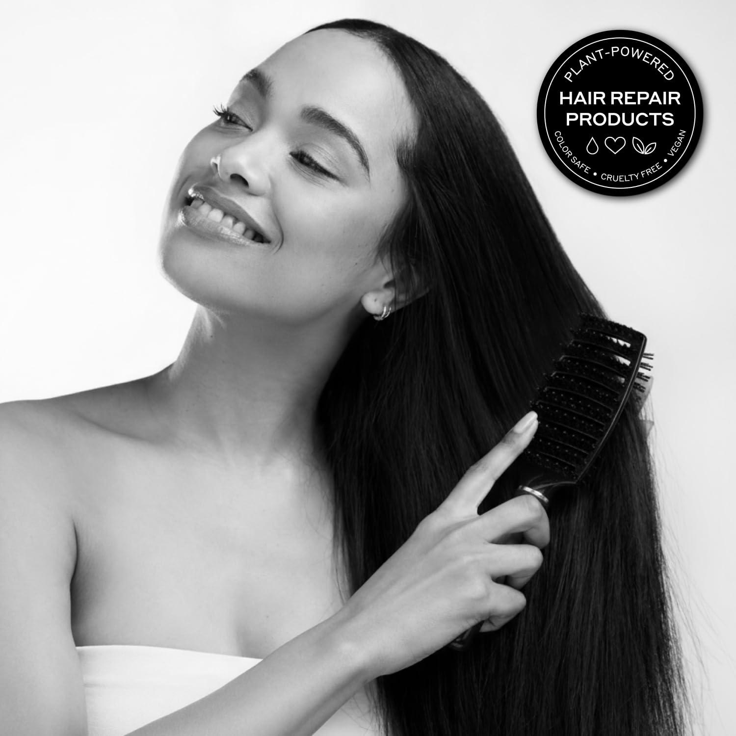 imageZENAGEN Zen Brush Gently Detangles Hair Reduces Breakage Enhances Scalp Stimulation Lightweight Ergonomic Design All Hair Types 1 eaBlack