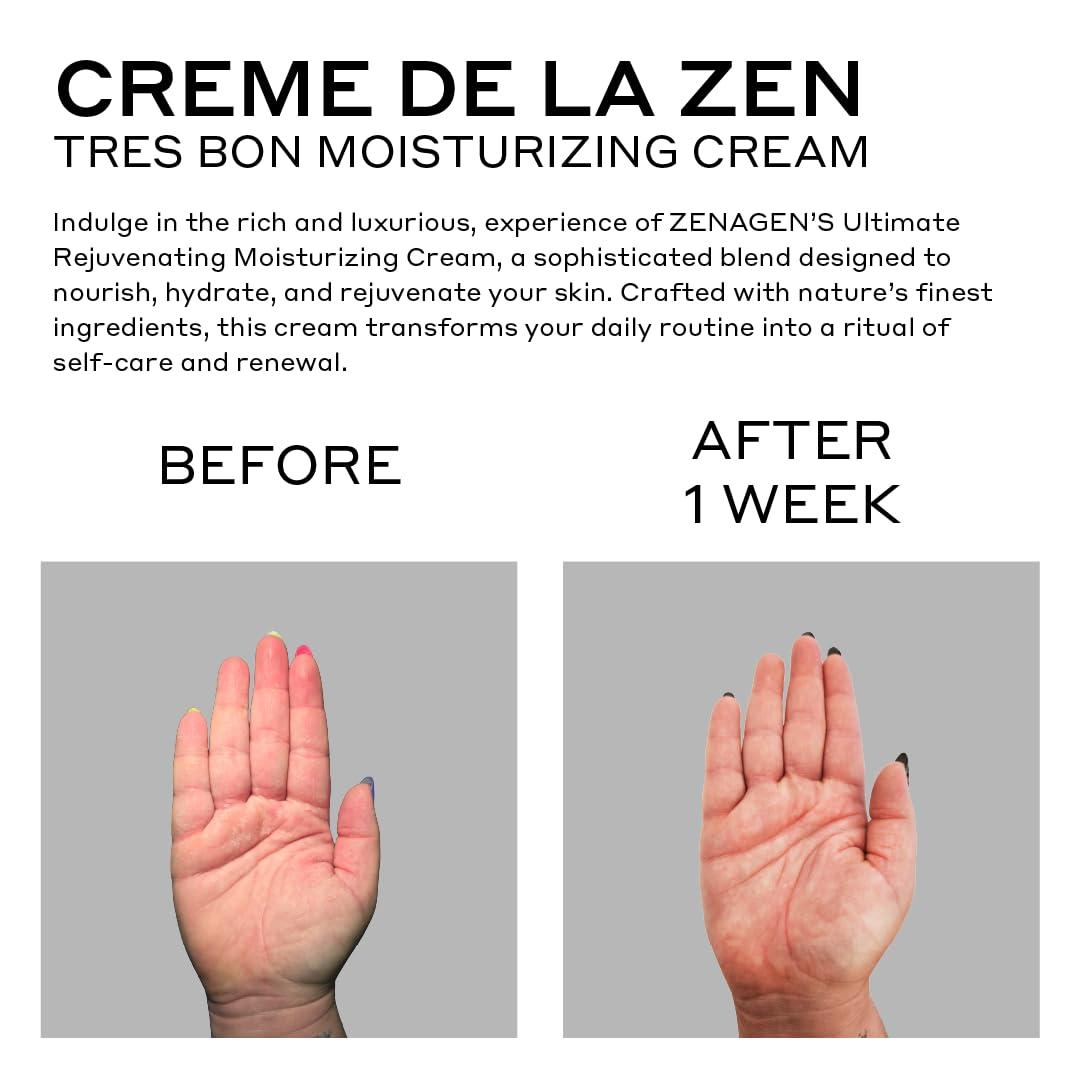 imageZenagen Creme De La Zen Hydrating Hand Cream Anti Aging Repair Cream Ultra Restorative Formula 34 Fl Oz