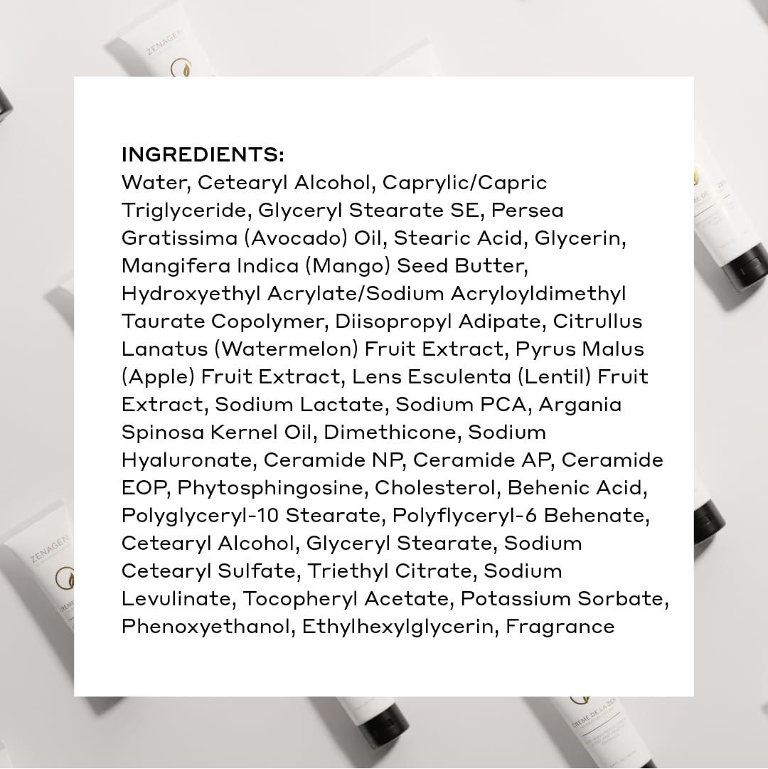 imageZenagen Creme De La Zen Hydrating Hand Cream Anti Aging Repair Cream Ultra Restorative Formula 34 Fl Oz